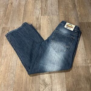 Vintage Y2k Avirex blue denim baggy wide leg jeans
